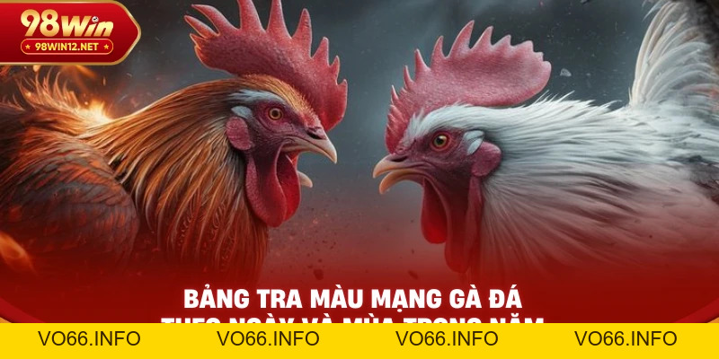 Cách Xem Màu Mạng Gà Đá Theo Ngày Chuẩn Phong Thủy - VO66